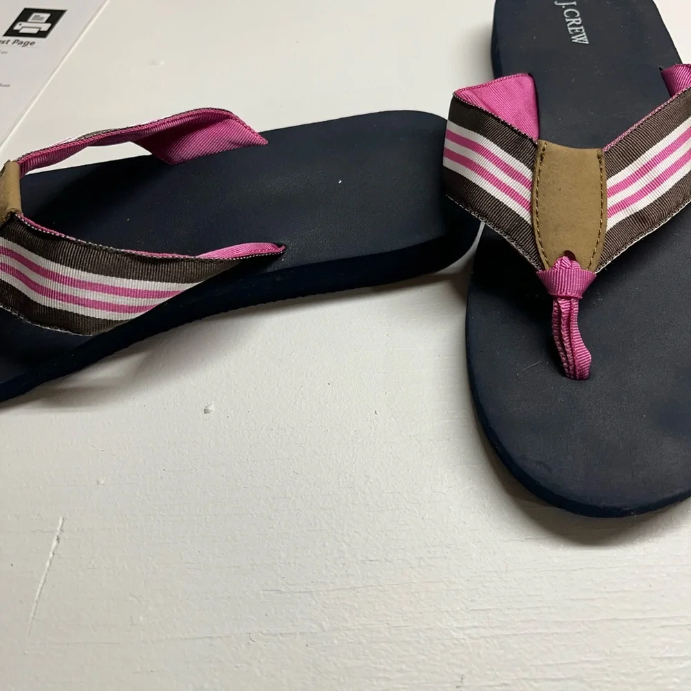 J. Crew‎ Pink and Brown Sandals